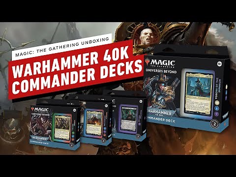 Unboxing Warhammer 40,000's New Magic: The Gathering Commander Decks