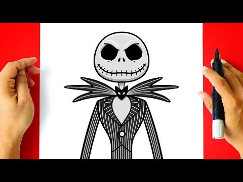 How to Draw Jack Skeleton step by step easy - How to Draw Jack Skeleton step by step easy