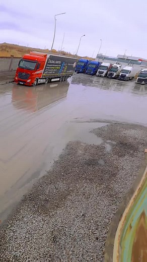 Exploring Colorful Trucks in Industrial Settings