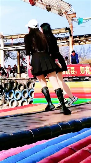 Swinging Bridge Challenge: Can You Keep Your Balance? � | Team-Building Tips & Fails! #shorts