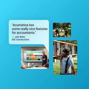 Join us today for a candid conversation with Joel Sisto, CPA, CFO of IOC Construction, as he shares how switching from QuickBooks to Acumatica helped his team streamline operations, gain real-time job cost visibility, and scale with confidence. https://acumati.ca/4mKOoj5 | Acumatica | Facebook