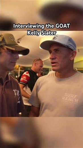 Interviewing the Legend Kelly Slater! #kellyslater #surf #surfing #waves