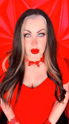 Goddess Zenova on Instagram: "Spend your Valentine’s Day DEEP under my spell 🌀❤️🌀 #hypnodomme #hypnosis #hypno #lookintomyeyes #valentinesday"