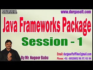 Java Frameworks Package tutorials || Session - 1 || by Mr. Nagoor Babu On 02-02-2024 @10AM IST