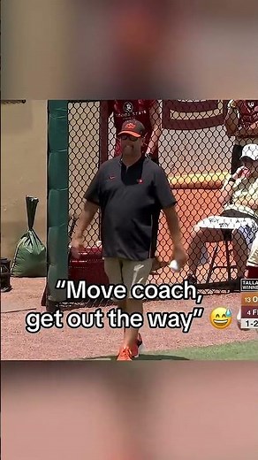 They Really Started Cheering After Coach Got Hit 😂🥎