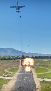 A-10 Thunderbolt II Carpet Bombing Run Turns Convoy Into Firestorm | Fardin Islam Fahim