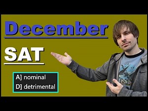 8 REAL Questions from the December SAT (Reading)