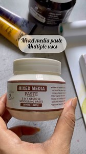5.6K views · 93 reactions | Multiple ways of using Mixed Media Paste...