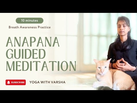 Anapana Guided Meditation | 10 Min Breath Awareness Practice #meditation #yoga #anapanameditation