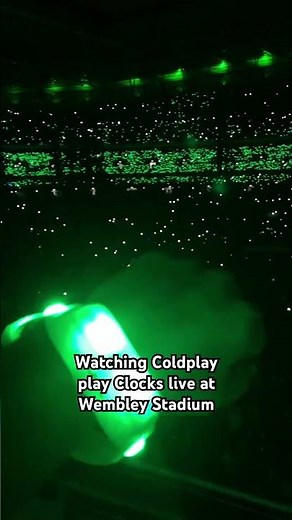 Clocks by Coldplay live at Wembley Stadium Night 1 #coldplay #clocks #chrismartin