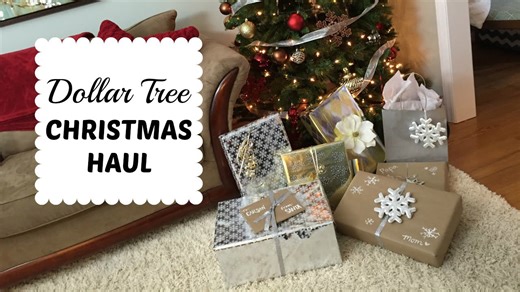 Dollar Tree chic Christmas | Wrapping haul & more