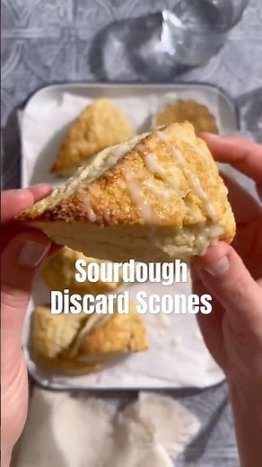 Sourdough Discard Scones #sourdoughdiscard #sconesrecipe #easterrecipes