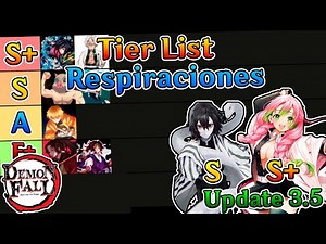 Demon Fall Tier List Breaths Update 3.5