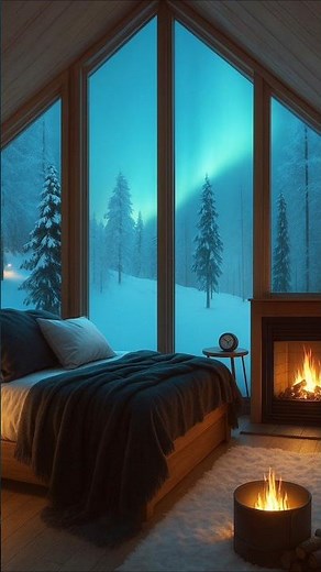 ❄️Wind Sound For Deep sleep | Winter Vibes for Soul & Mind #RelaxingShorts #Snowfall #relax #music