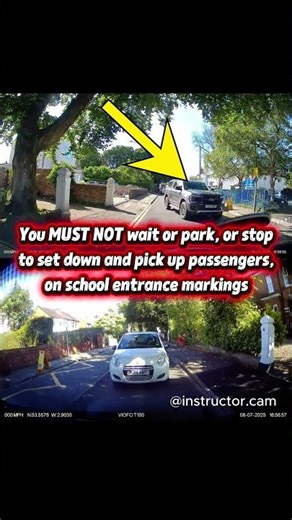 Driving Tip: No parking on school entrance markings - Aughton #dashcam #drivereducation #dashcamuk