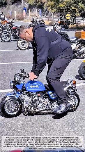 Mini Motorcycle Engineering | Compact Custom Bike in Action #9work