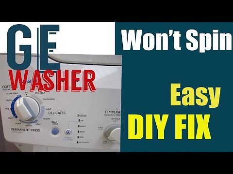 ✨ GE Washer Won’t Spin -Blinking Lights - Easy FIX ✨