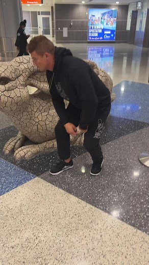 he just wanted a picture with the rabbit
