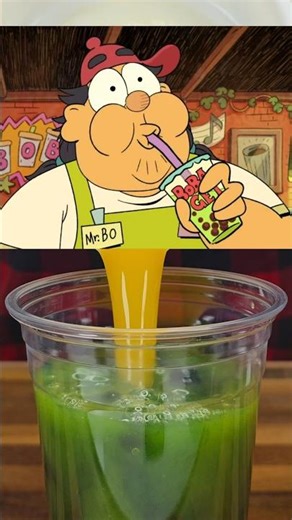 Sippin' On Bubbly Sour Pucker Lime Pearl Poppin Brew!🍋‍🟩 #shorts #boba #nickelodeon #stpatricksday