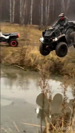 Epic ATV Jump - He Thought He Could Fly! 😱 #atv #fails #4wheeler