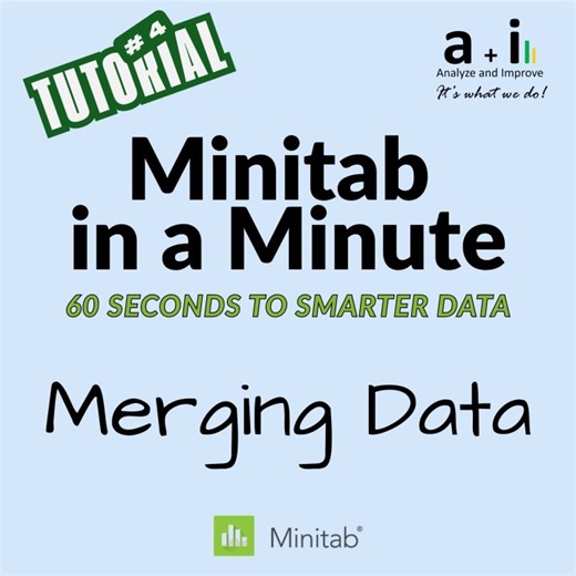 How to combine datasets in Minitab in under a minute | Analyze and Improve Inc. posted on the topic | LinkedIn