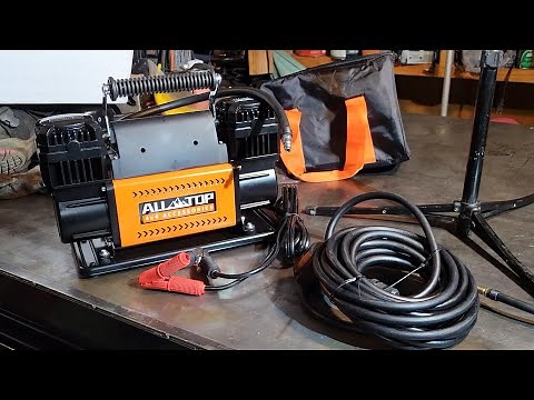 ALL-TOP Air Compressor Kit, Dual Cylinder 12V Portable Inflator