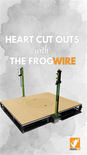 FROG3D® Streamline Automation on Instagram: "Love is temporary. Clean wire cuts are forever. 🐸♥️ Carving out shapes has never been so easy! The FROGWire™ is your go-to for effortless lettering, logos, and dimensional designs. Cut cleaner, faster, and smarter today and request a quote through the link in our bio! 💌 #FROG3D #FROGWire #HotwireCutter #ValentinesDay #FoamCarving"