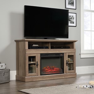 Sauder Barrister Lane Fireplace TV Stand, for TVs up to 60", Salt Oak Finish - Walmart.com