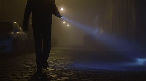 The Man With Flashlight In Hand Inspecting Stock Footage SBV-311319849 - Storyblocks