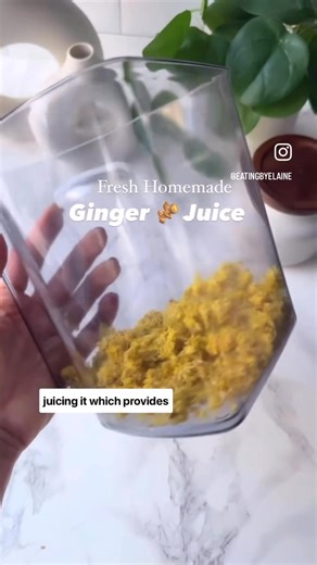 https://www.eatingbyelaine.com/how-to-make-ginger-juice-blender-or-juicer/ blog post that covers: - How to juice it - How to make it in your blender - How to store it/freeze it - Ways to use ginger juice in recipes - 3 easy recipes for using ginger pulp - Evidence based sources for all the health benefits I'll also include the link to my @namawell cold press juicer which is $80 off today - this is their biggest sale of the year. You absolutely can make it in your blender but the gold standard is