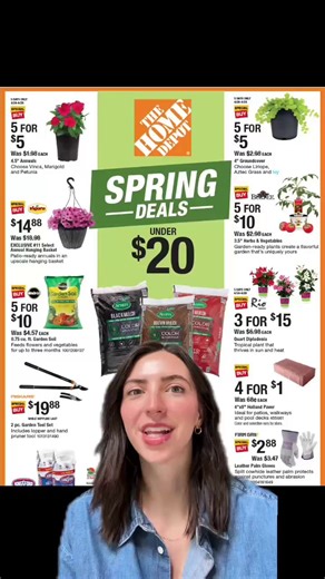 ATTN SHOPPERS: Find spring deals under $20 at The Home Depot now through 5/7, while supplies last 🛒🌼🧑‍🌾🏡 Shop now: https://thd.co/3Rvklxm | The Home Depot