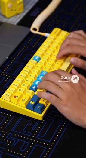 ASMR Satisfying Typing Pac-Man Keyboard #asmr #asmrsounds #asmrvideos #youtube #shorts #video #2026