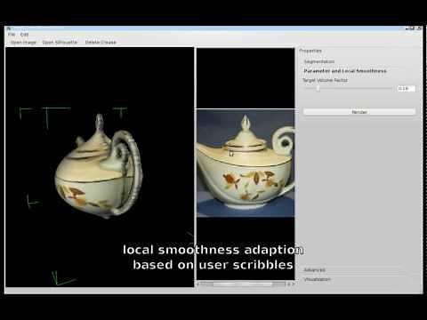 Fast and Globally Optimal Single View Reconstruction of Curved Objects (CVPR 2012)