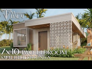 SMALL BEACH HOUSE DESIGN SIMPLE HOUSE DESIGN 2-BEDROOM 12.5 X 7.5 METERS