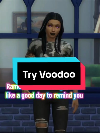 Once again, Ramón rejects the popular adage while simultaneously providing a sneak peek of a new sim. More as it happens. #sims4 ##sims4realmofmagic #lgbtoc #voodoo #ps5