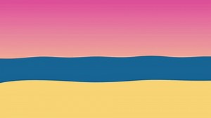 summer umbrella on the beach animation ,4k video animated