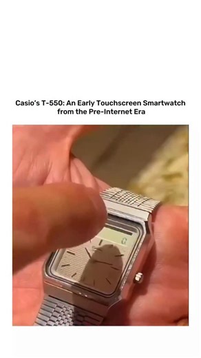 The Curious Core | The Casio T-550 is an early example of touchscreen technology applied to a wristwatch, released in 1983 before the rise of the consumer... | Instagram