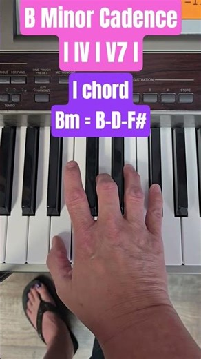 B Minor Chord Progression 🎹 #pianochords #minorchords