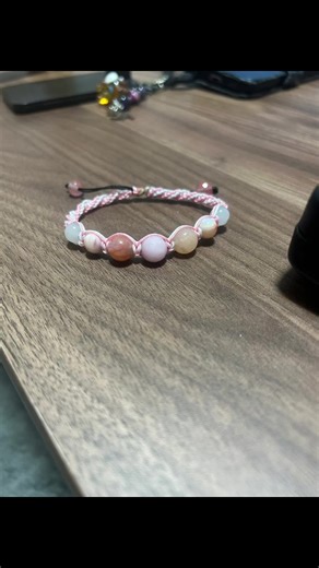 初めてマクラメできたー🍀 #ハンドメイド #マクラメ編み #天然石