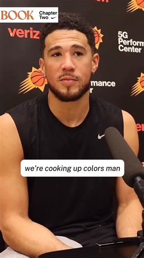 @dbookone on Instagram: "Devin Booker spoke with the media on his upcoming Nike Book 2. “We’re cooking up colors” 🔥📗 The Nike Book 2 is set to release in January. 📹: @rankbarnes Follow for Nike Book 2 updates and content"