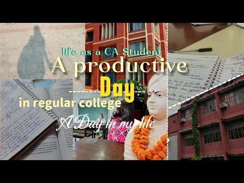 A productive day✨ in a regular college| CA Aspirant| Jan 2026 mini STUDYVLOG
