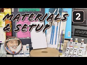 Watercolor Materials for Beginners — Paper, Brushes, Paints & Simple Setup