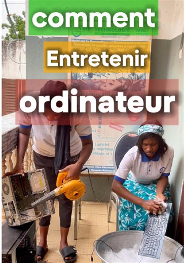 🖥️Partie 01 : Entretien Matériel Informatique 💻⌨️. Comment ça marche une bonne maintenance de votre parc de matériel Technologique High-tech. Suivez nos astuces en la matière In Shà Allahu vous ne serez pas déçu 🙏🏾 #humour #malitiktok🇲🇱 #pourtoii #internet #jeune #formation #vacances #formationinformatique @Tungan Assist @Tima021097 @Smartech-Mali @Aïssata TRAORE