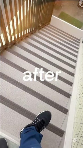 外部鉄骨階段のリフォーム工事 before after #リフォーム #階段#鉄骨#東リ#ノンスリップ#シリコン塗装