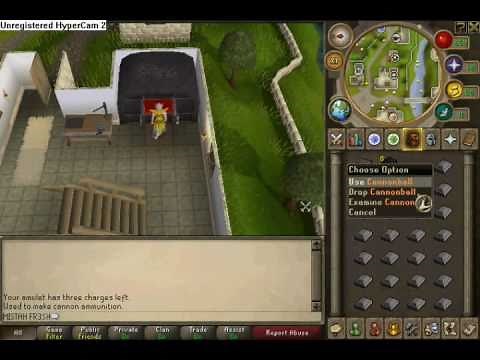 RuneScape - Getting Ammo Mould & Making Cannon Balls!
