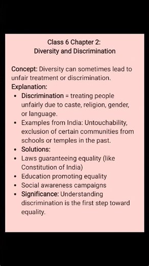 NCERT Basic Series Class 6 Chapter 2 Diversity and Discrimination