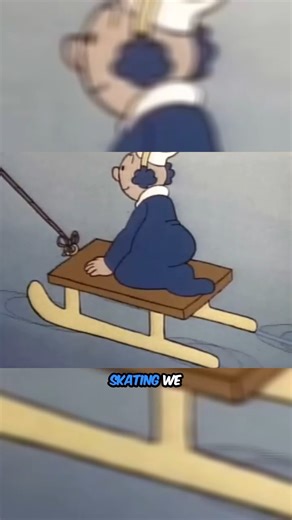 Swee’Pea’s at it again... tiny rascal! 😆❄️ #Popeye #SweePea #ClassicCartoons #IceSkating #Snowing #SnowDay #VintageCartoons #Cartoons | Popeye