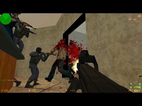CS 1.6 Zombie biohazard mod online gameplay - The defense #13