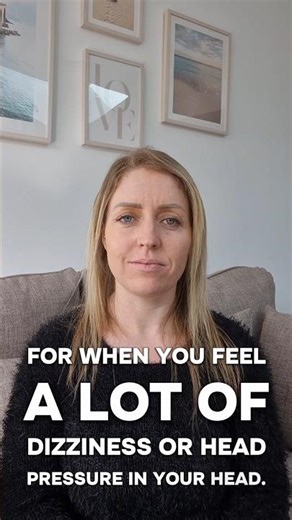 Try this when you feel dizziness or pressure in your head www.balanceyourlifenow.co.uk #pppd