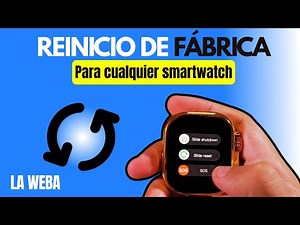 ♻️ How to factory reset your smartwatch step by step ⚠️